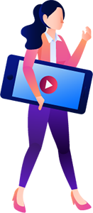 Abstract floating SEO keyword icon