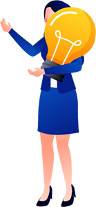 Abstract floating SEO analytics icon